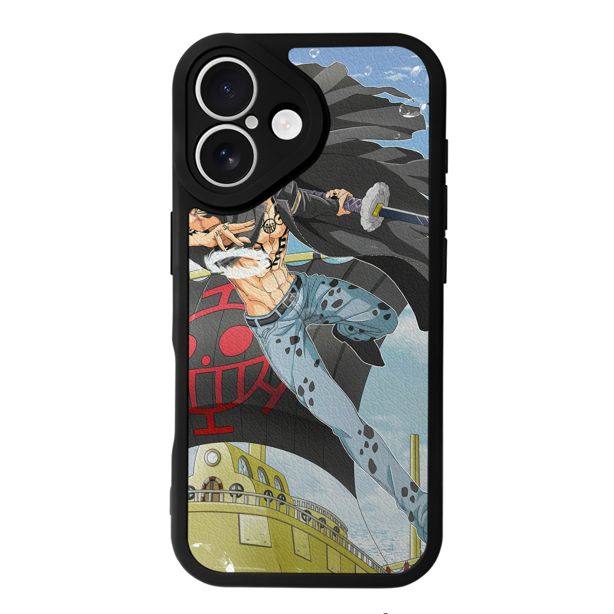 （画像用） ワンピース ONE PIECE 【iPhone 16シリーズ対応】シリコンスマホケース（レザー調） 材質：シリコン